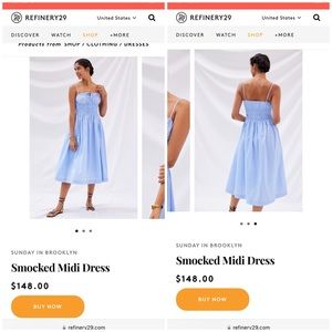 Sunday in Brooklyn light blue flowy dress